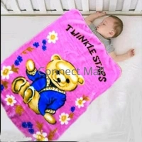 Multicolour Medium Size Animal Baby Velvet Blanket Perfect for below 3yrs Mild Winter as well as Spring - Pink, Hooded Baby Blanket